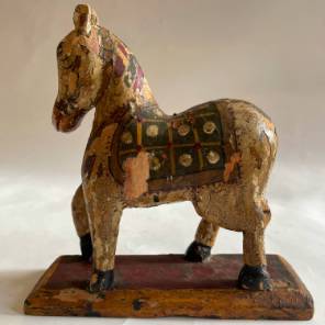 A Painted Wooden Horse